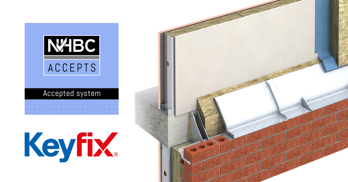 Keyfix Non-combustible Cavity Tray System is on the NHBC Accepts list