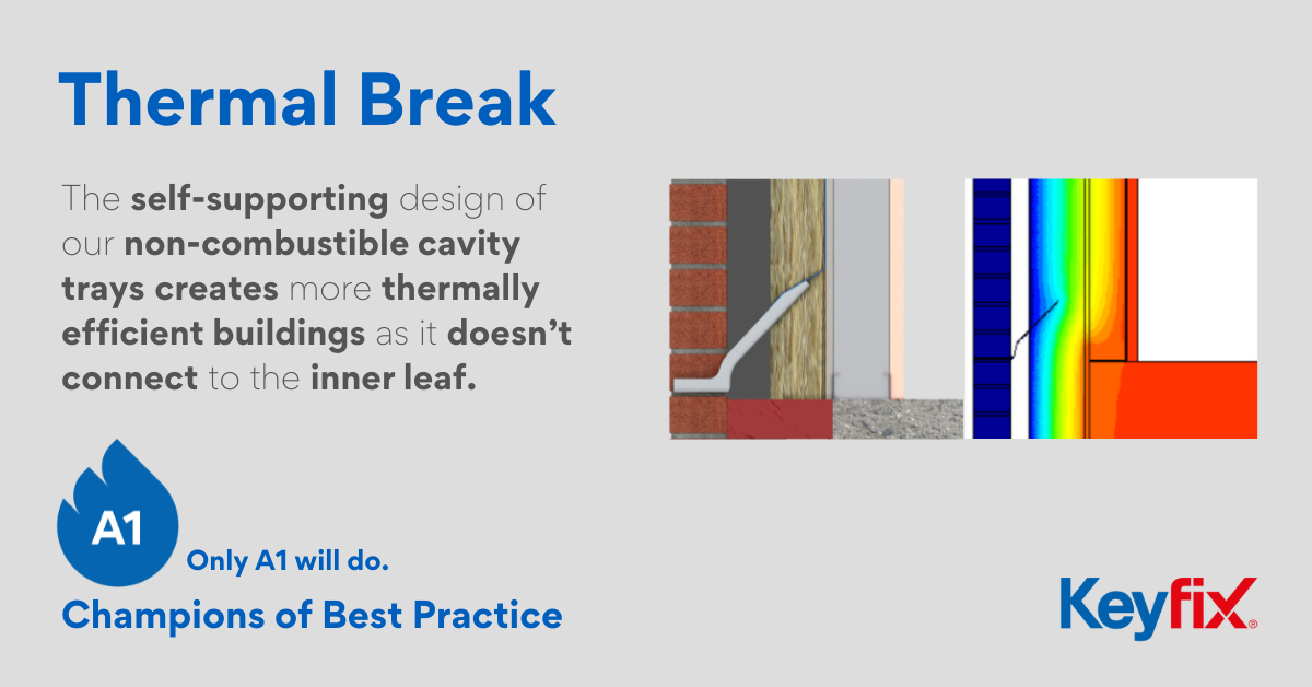 Designing Thermal Breaks in Non-Combustible Cavity Trays